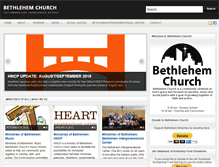 Tablet Screenshot of bethlehemchurchgr.org
